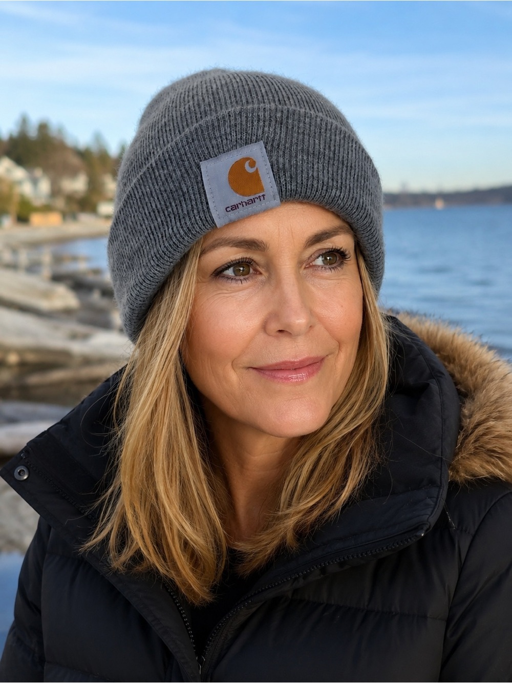 Carhartt Acrylic Watch Unisex Toque - Grey